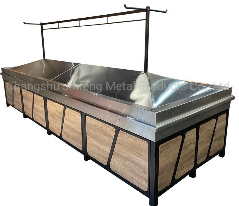 Supermarket & Store Shelves Fruit and Vegetable Wooden Display Rack