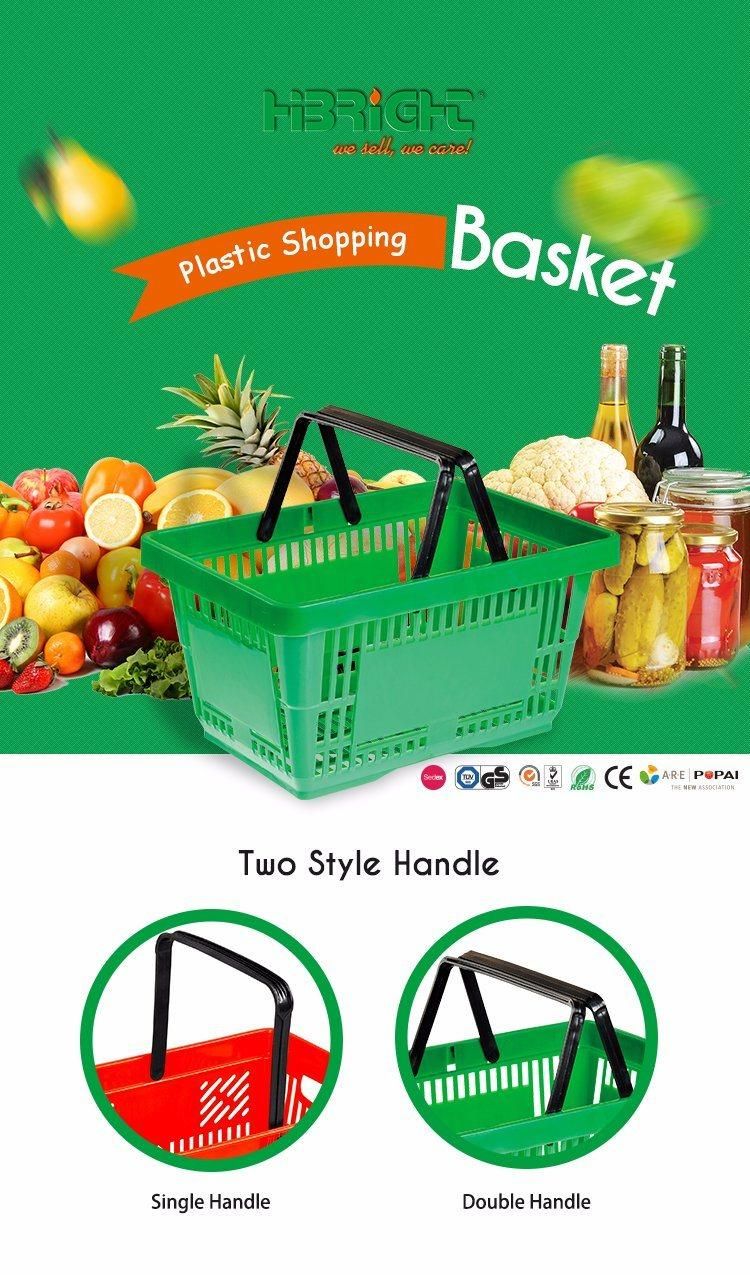 Virgin Plastic Supermarket Handle Basket