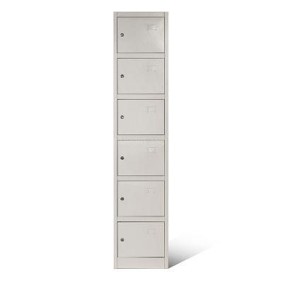 Metal 6 Tier Individual Locker Box Locker with Cylinder Lock