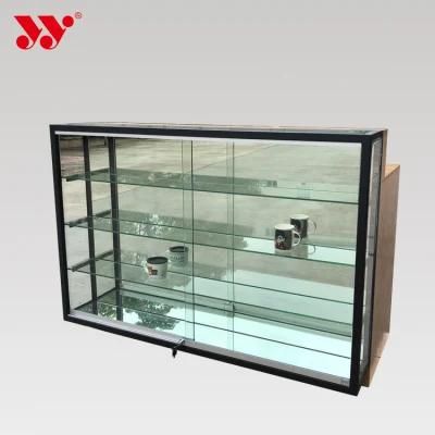 Glass Display Desk Wooden Checkout Counter