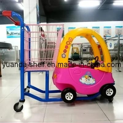 Kids Supermarket Shopping Trolley with Toy Car