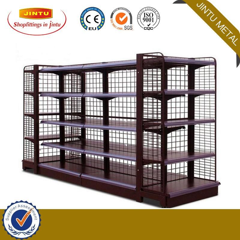 Wire Mesh Supermarkt Shelving