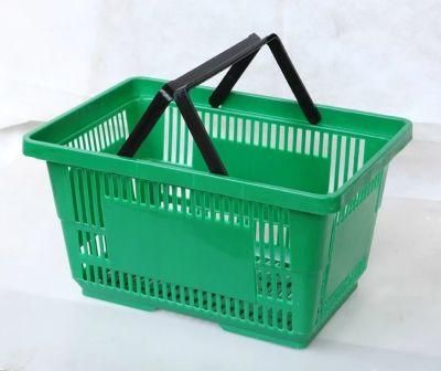 Good Quality Plastic Handing Shopping Basket for Supermarket
