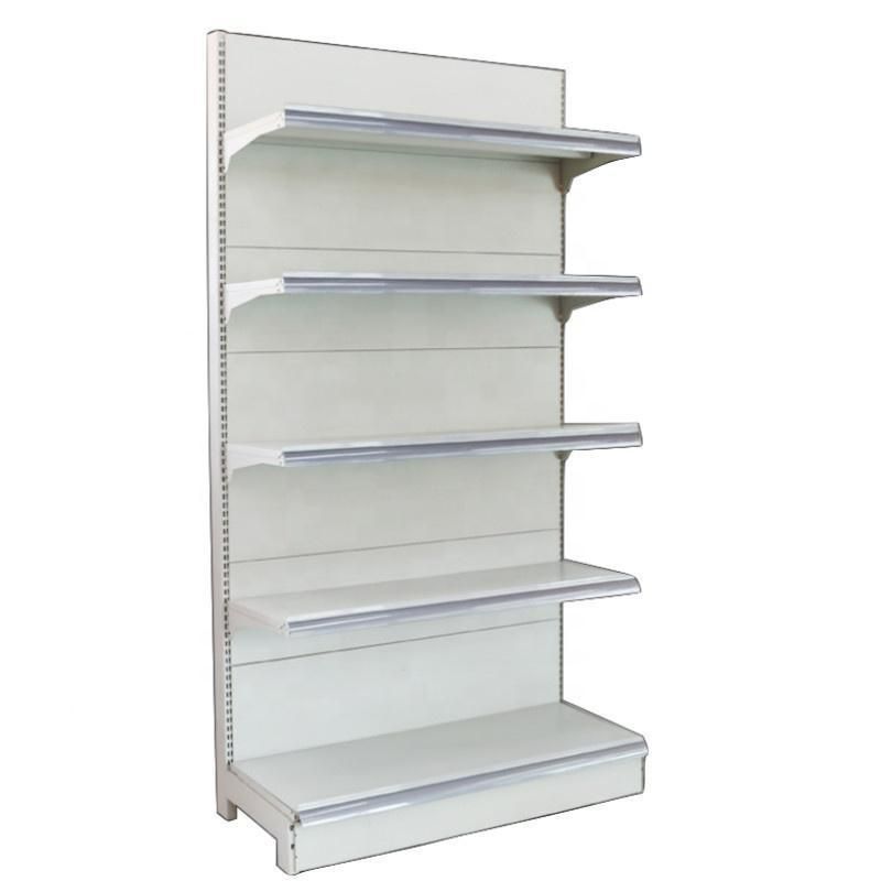 Durable Supermarket Fixture Punched Holes Display Rack Shelving