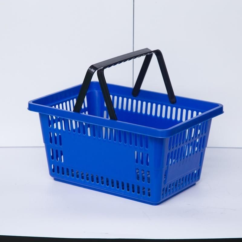 Supermarket Goods Plastic Shopping Basket