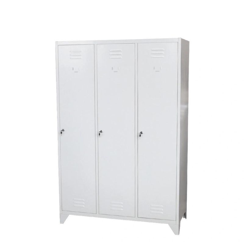 Simple Style Code Lock Steel Locker Knock-Down DIY Wardrobe Storage Cupboard Door Metal School /Gym