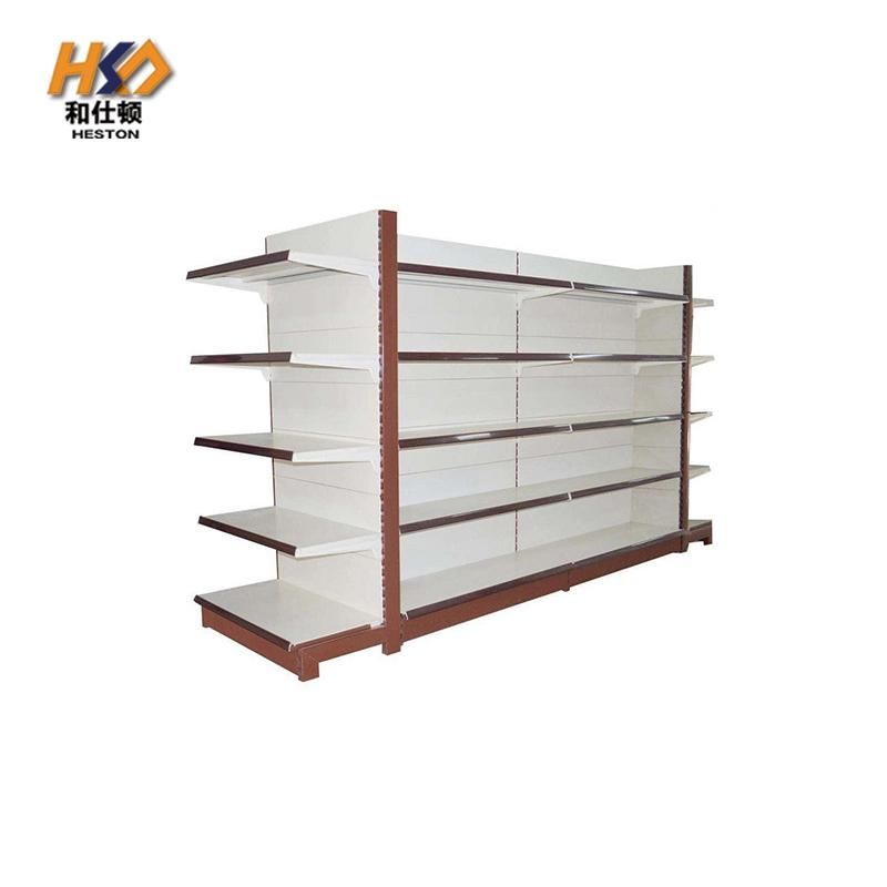 Factory Supply Metal Display Supermarket Shelf / Heavy Duty Gondola Supermarket Shelving