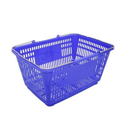 Handle Plastic Basket with Handle for Supermarket Stores