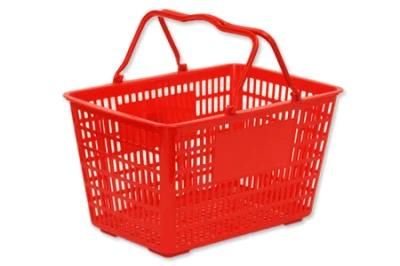 Plastic Basket with Handle for Supermarket Stores