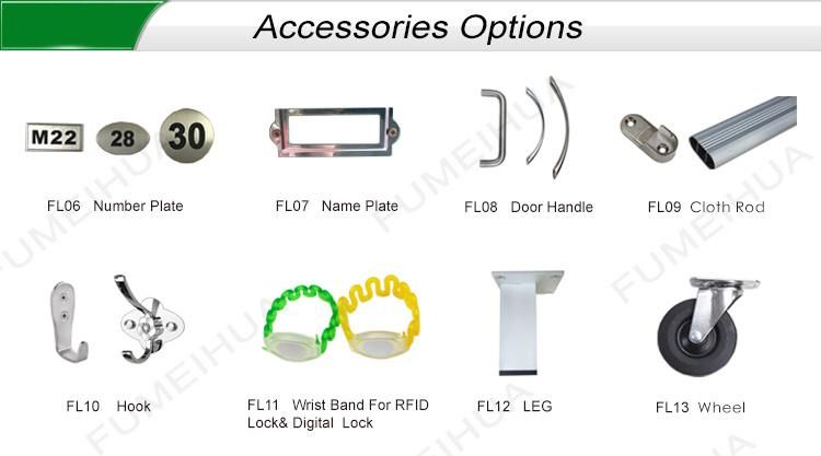 HPL Laminate Key Lock Fitness Locker Cabinet for Sale