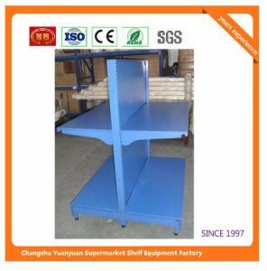 Wood Supermarket Shelf Metal Display Rack 072816