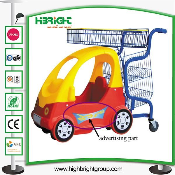 Supermarket Kids Metal Shopping Cart for Sale