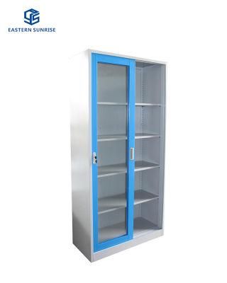 Office Glass Door Large Capacity Metal Filing Cabinet