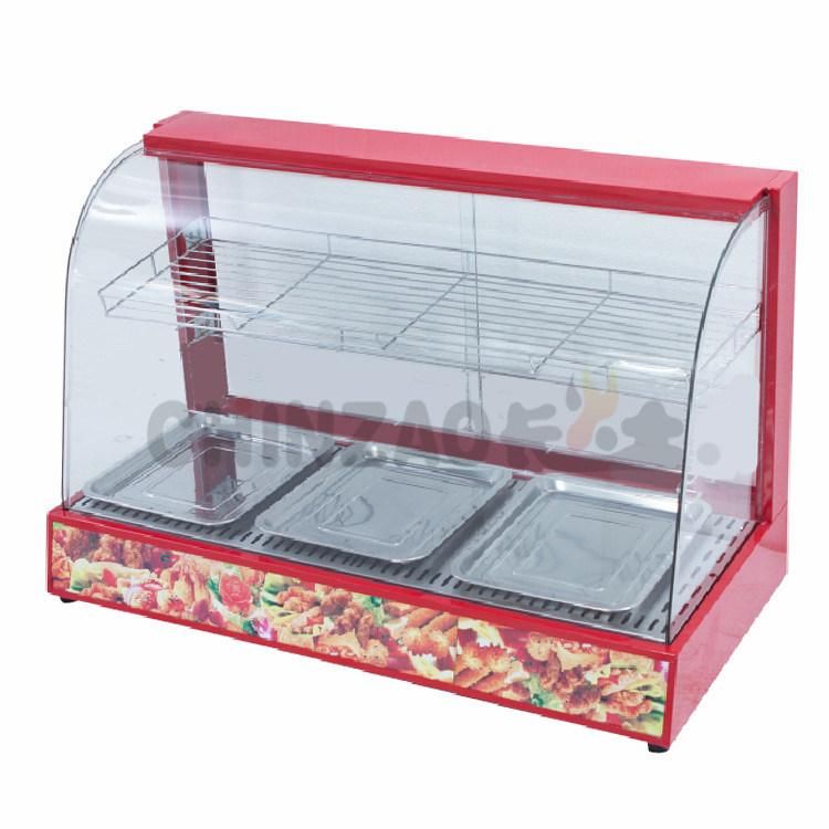 New 2 Layer Food Display Showcase