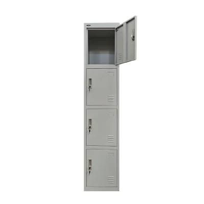 Door Locker 4 Door Steel Locker Cabinet Locker for Gym Clothes Storage Locker