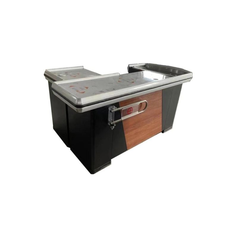 Supermarket Counter Desk with Stainless Steel Table Top for Shop