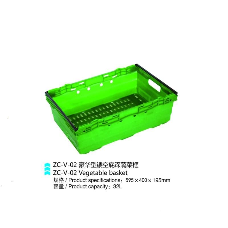 Non-Pollution Supermarket Use High Quality Fruit Vegetable Plastic Basket