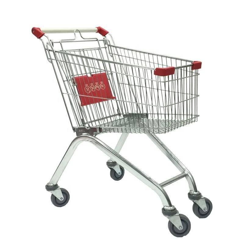 2021 Metal Shopping Trolley for Supermarket Equipment Metal Grocery Carts