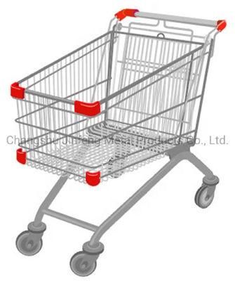 Supermarket Equipment Shopping Carts Metal Trolleys Jf-T-002