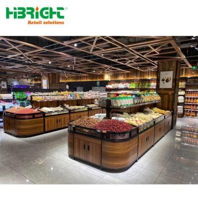 New Design Supermarket Shelves Retail Display Metal Produce Stand