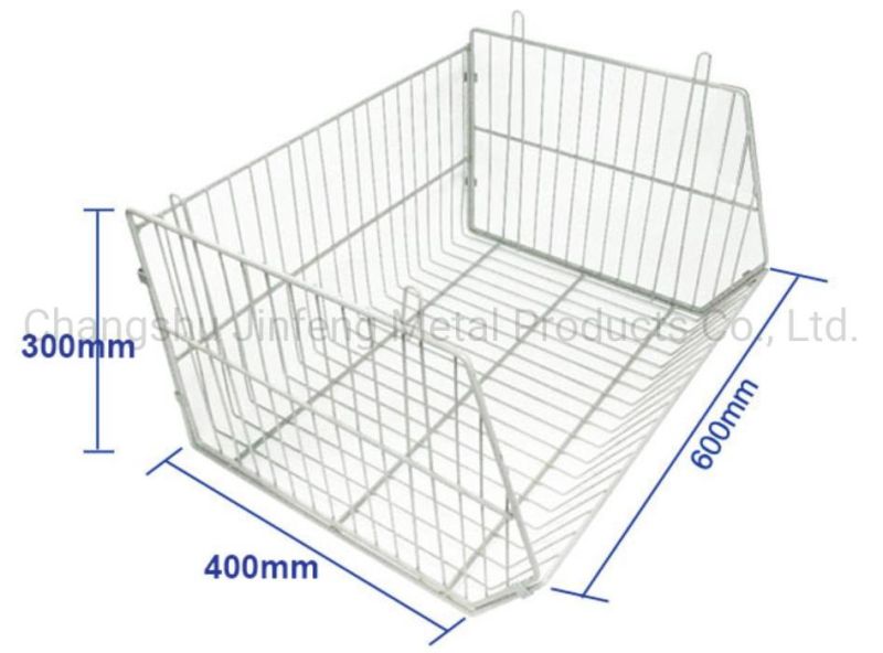 Supermarket Display Cage with Wheels Detachable Metal Removable Storage Cage