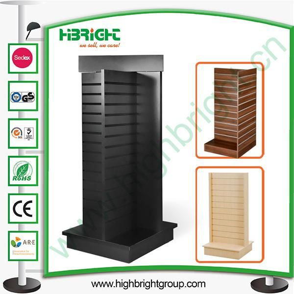 Popular Modern Wooden Display Rack Stands for Slat Hooks