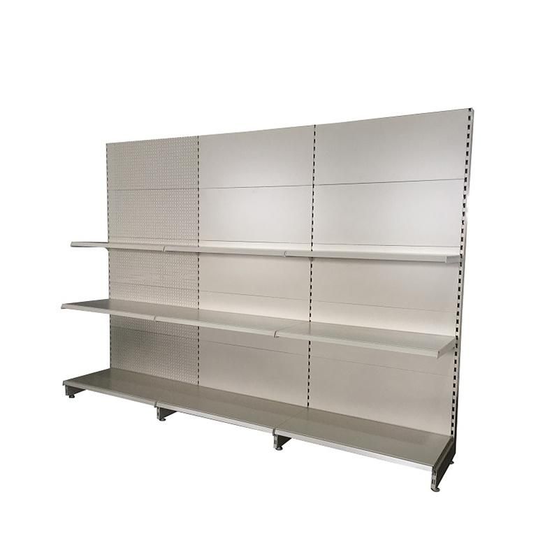 Customized Double Sided Metal Convenience Store Display Supermarket Shelves