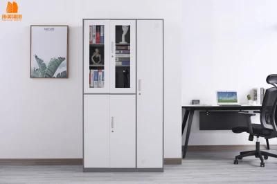 Modern Design Office 5 Door Cabinet with Glass Door
