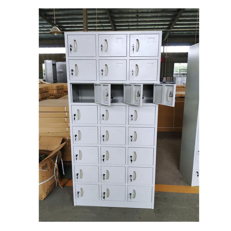 18 Compartment Sports Gym Changing Room Metal Lockers Steel Locker Cabinet