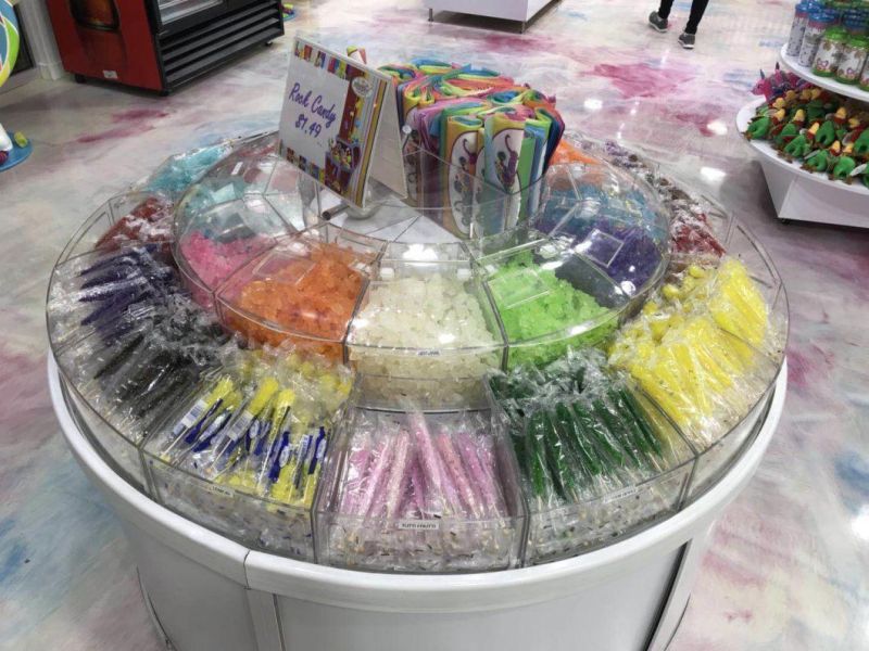 Supermarket Round Plastic Box Bulk Food Bins for Retail