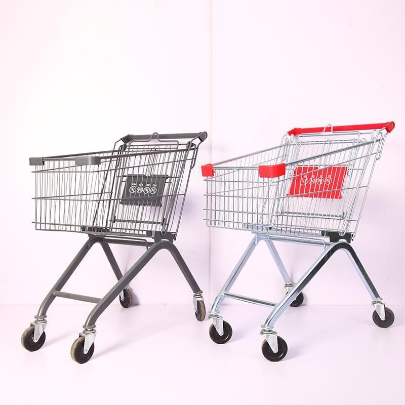 Wholesale Manufacturers Metal Supermarket Trolley Adult Shopping Trolley Cart