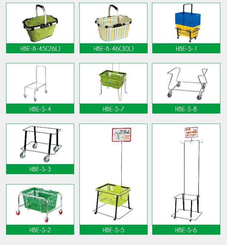 Metal Supermarket Shopping Hand Baskets