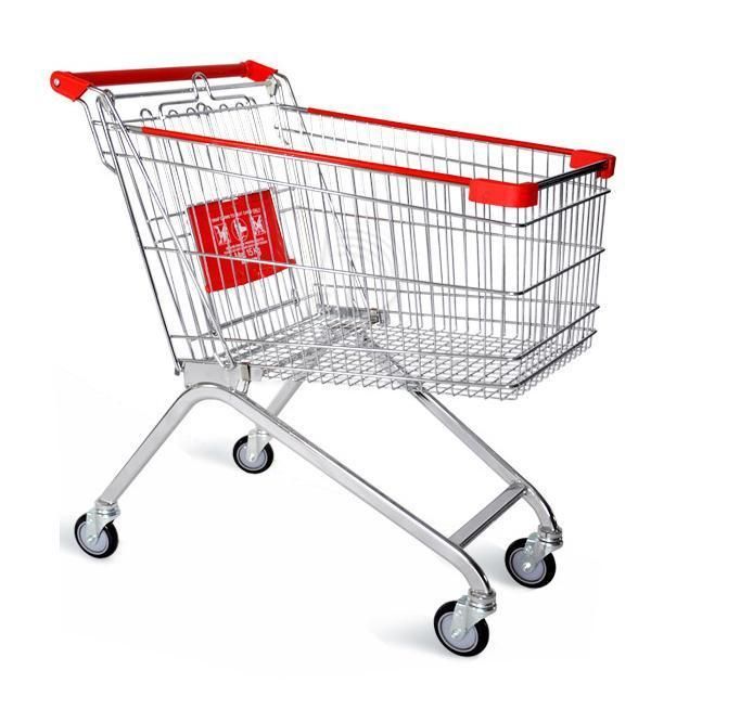 Supermarket Australian Style Metal Shopping Cart Trolley