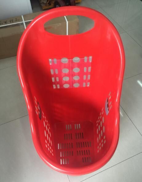 Wheeled Supermarket New Plastic Rolling Shopping Basket