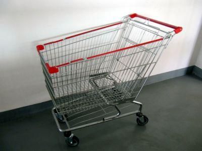 Factroy Direct Sell American Style 240LTR Shopping Trolley Cart with Bottom Shelf