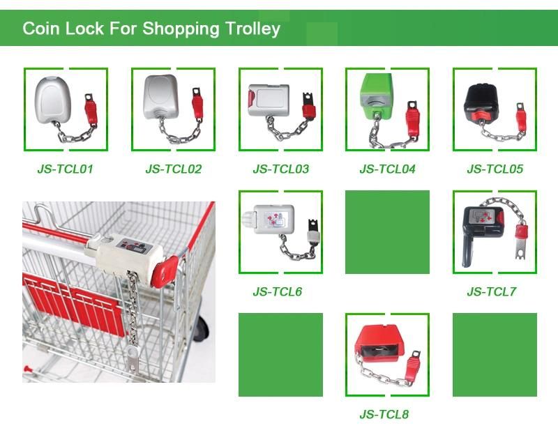 Manufacturer 80L Hot Sale Supermarket Asian Style Rolling Metal Grocery Shopping Trolley Cart