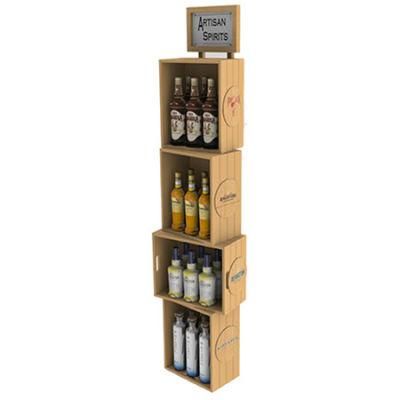Wooden Display Racks for Wine.