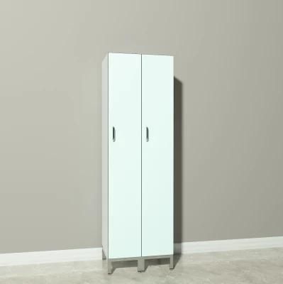 Customized Size Color Waterproof Fireproof Hospital High Pressure Laminate Locker, Room Furniture Z Shape Storage HPL Locker/
