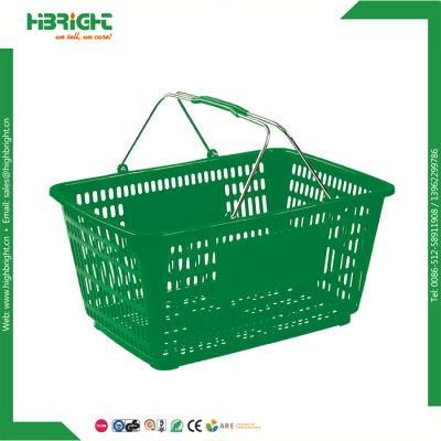 Wholesale Wire Handle Plastic Carry Shopping Basket
