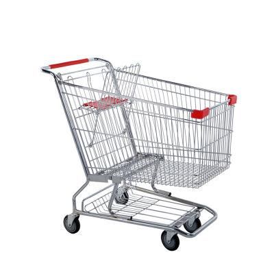 Supermarket Shopping Trolley Steel Powder Coated Shopping Cart
