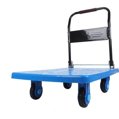 350kgs Factory Price Foldable Handle Plastic Hand Truck Platform Trolley