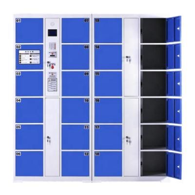 Modern Design Smart Logistic Parcel Intelligent Storage Lockers Face Recognition Supermarket Locker