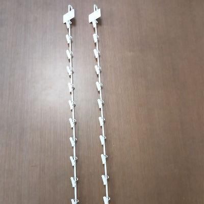 Retail Hanging Display Metal Clip Strips with 12 Hooks for Supermarket Retail Stores