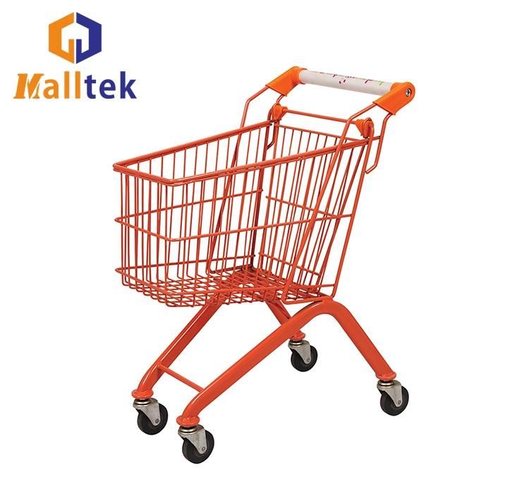 Wholesale Steel Material Small Size Shopping Trolley for Kids