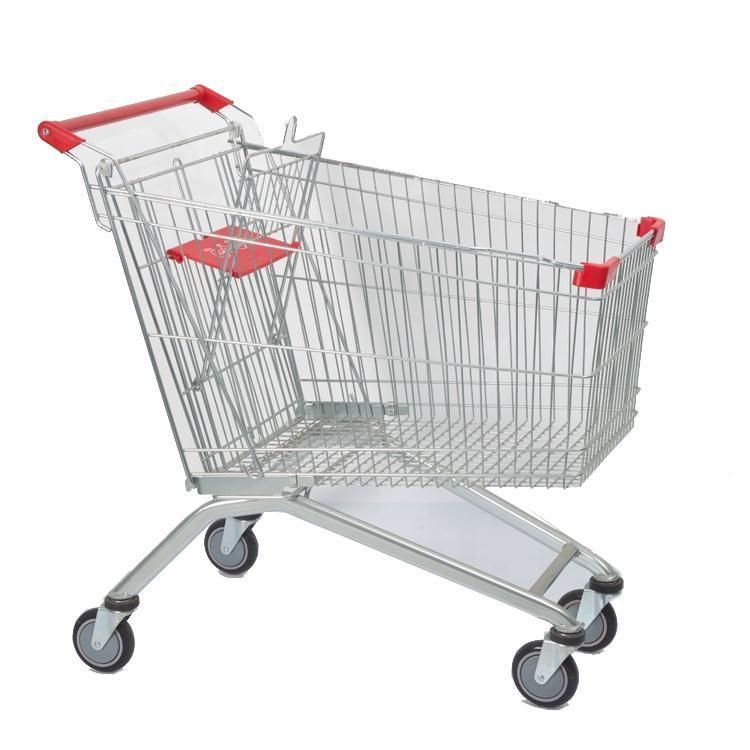 Metal Shopping Trolley with Baby Seat 60-240L Supermarket Shopping Cart
