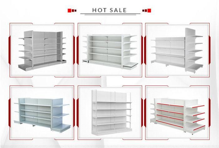 Wire Metal Supermarket Shelf with Round End Unit