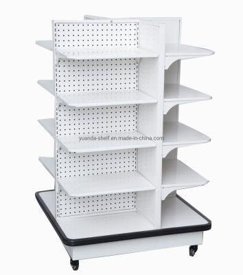Perforated Metal Supermarket Shelf/Gondola Rack