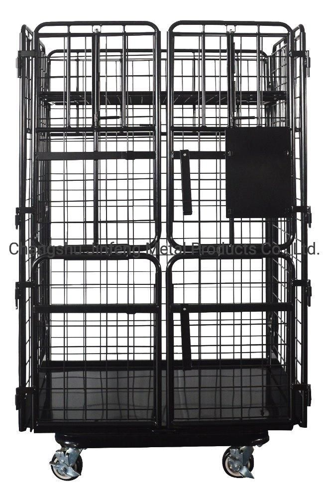 Supermarket and Warehouse Wire Mesh Container Trolley