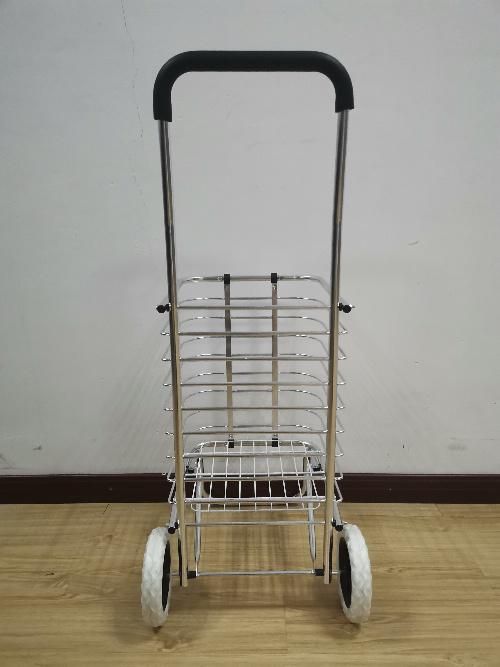 Lightweight Two Wheels Aluminum Alloy Shopping Folding Cart