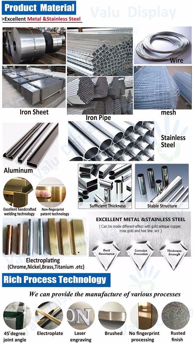 Products Display Used Metal Steel Display Shelf for Supermarket